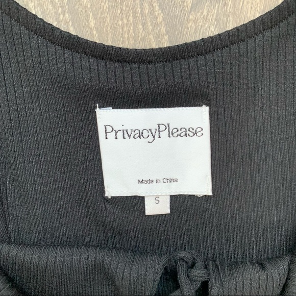 Revolve Privacy Please Terry Mini Dress Black Size Small - Picture 10 of 16